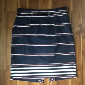 J. Crew nautical pencil skirt